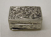 Pill box, Silver, European