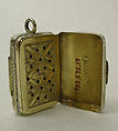 Vinaigrette, William Lea &amp; Co. (British, registered mark in 1811), Silver gilt, British, Birmingham