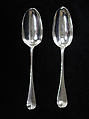 Two spoons, William Tant, Silver, British, London