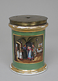 Cylindrical jar, Hard-paste porcelain, Austrian