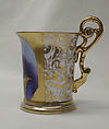 Cup and saucer, Hard-paste porcelain, Bohemian