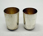 Insetting cup (one of a pair), Silver, parcel gilt, Russian, St. Petersburg
