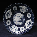 Dish, Worcester factory  British, Soft-paste porcelain, British, Worcester