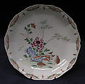 Dish, Hard-paste porcelain, possibly Chinese