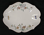 Tray, Chantilly French, Tin-glazed soft-paste porcelain, French, Chantilly