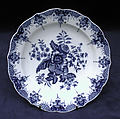 Plate, Hard-paste porcelain, Chinese, for European market