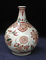 Bottle, Hard-paste porcelain, Japanese with Dutch decoration