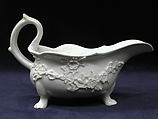Sauceboat, Bow Porcelain Factory British, Soft-paste porcelain, British, Bow, London