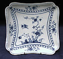 Square dish, Ansbach Pottery and Porcelain Manufactory  German, Hard-paste porcelain, German, Ansbach
