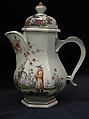Coffeepot, Vienna, Hard-paste porcelain, silver, Austrian, Vienna