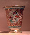 Beaker, Vienna, Hard-paste porcelain, silver-gilt, Austrian, Vienna