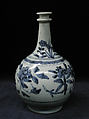 Bottle, Hard-paste porcelain, Japanese, for European, probably Dutch, market