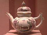 Teapot, Vienna, Hard-paste porcelain, Austrian, Vienna