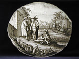 Plaque, Alcora Manufactory  Spanish, Soft-paste porcelain, Spanish, Alcora