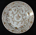 Dish, Hard-paste porcelain, Japanese, for European market