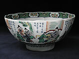 Bowl, Hard-paste porcelain, Chinese, for European market