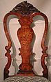 Side chair (one of a pair), Walnut, marquetry woods; the marquetry added at a later time, probably in the late 19th century, Dutch