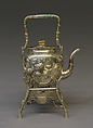 Teakettle and spirit lamp with stand, Te Chi (Chinese), Silver, Anglo-Chinese (Shanghai)