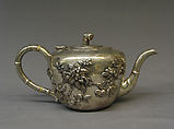 Teapot, Te Chi (Chinese), Silver, Anglo-Chinese (Shanghai)