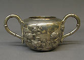 Sugar bowl, Te Chi (Chinese), Silver, Anglo-Chinese (Shanghai)