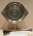 Covered bowl with ladle and tray, Giacinto Melillo (1846–1915), Silver, Italian