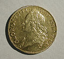 Five guineas coin of George II, Medalist: John Croker (British, 1670–1741), Gold, British