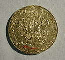 Five guineas coin of George II, Medalist: John Croker (British, 1670–1741), Gold, British