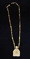 Triptych on a chain, Walrus ivory, Russian