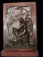 Truth. Monument to Flaubert, Henri-Michel-Antoine Chapu French, Bronze, mounted on red marble, French