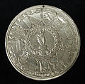 Medal Issued by the Swiss Cantons on the Birth of Princess Claude of France, Hans Jacob Stampfer (Zurich 1505/6–1579 Zurich), Silver, Swiss