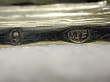 Candlestick (one of a pair), Johann Peter Pepfenhauser (German, active 1738–47), Silver gilt, German, Augsburg