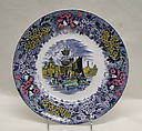 Plate, Wedgwood and Co., Lead-glazed earthenware, British, Staffordshire