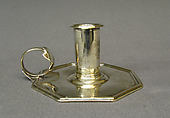 Chamber candlestick, Silver, British, London
