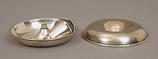 Pair of nesting chambersticks, Silver, American