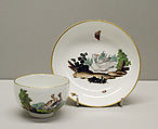 Teacup and saucer, Höchst Manufactory  German, Hard-paste porcelain, German, Höchst