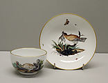 Teacup and saucer, Höchst Manufactory  German, Hard-paste porcelain, German, Höchst