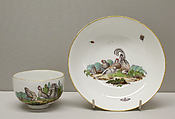 Teacup and saucer, Höchst Manufactory  German, Hard-paste porcelain, German, Höchst