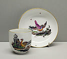 Coffee cup and saucer, Höchst Manufactory  German, Hard-paste porcelain, German, Höchst