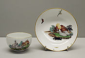 Teacup and saucer, Höchst Manufactory  German, Hard-paste porcelain, German, Höchst