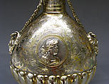 Pilgrim flask, I.P.S., Silver, silver-gilt, German, Leipzig