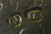 Double beaker, Georg Rühl (master 1598, died 1625), Gilded silver, mother-of-pearl, German, Nuremberg