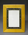 Picture frame, House of Carl Fabergé, Nephrite, birchwood, silver mounts, Russian, St. Petersburg
