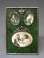 Picture frame, House of Carl Fabergé, Nephrite, silver mounts, Russian, St. Petersburg