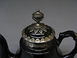 Teapot, Lead-glazed (black) pottery, French