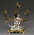 America (one of a pair), Meissen Manufactory (German, 1710–present), Porcelain, gilt bronze, German, Meissen