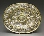 Charger, Silver, partly gilded, Hungarian, Transylvania