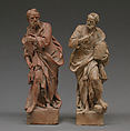 Saint Andrew, Probably by Giuseppe Picano (1732–1810), Terracotta, traces of ground or white wash, Italian, Naples