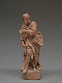 Saint Andrew, Probably by Giuseppe Picano (1732–1810), Terracotta, traces of ground or white wash, Italian, Naples