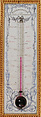 Wall thermometer, Gilt bronze, enamel, glass, copper, French
