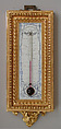 Wall thermometer, Gilt bronze, enamel, glass, copper, French